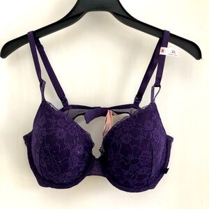 NEW Victorias Secret Bra 38C Lightly Lined Sparkly Glitter Underwire Lace Bra